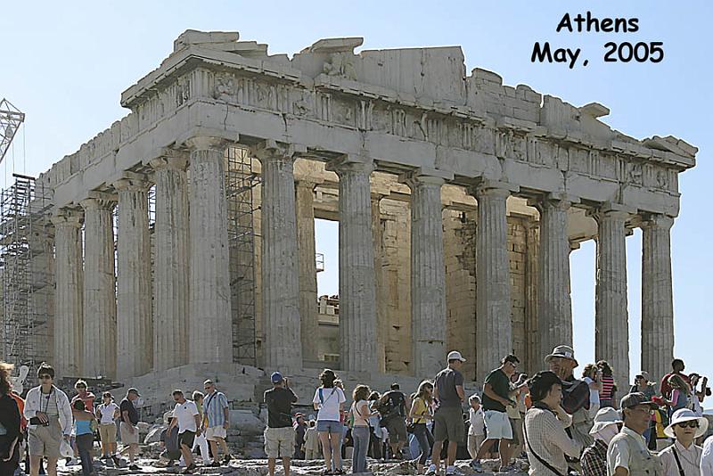 IMG_2639 The Acropolis.  It was very, very crowded with tourists.