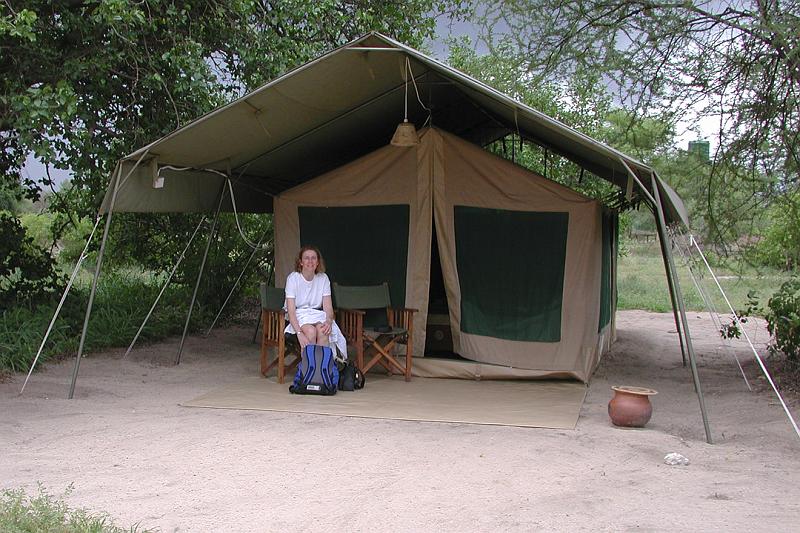 DSCN1936 Our tent house.  It was very nice inside.