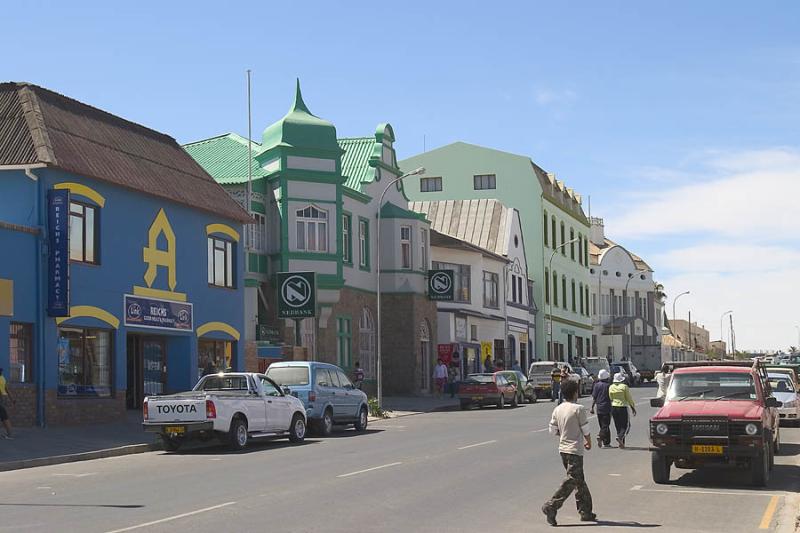 CRW_4742 Nov. 11, 2006 - Luderitz, Namibia.  Main Street.