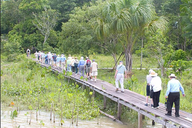 CRW_4980 Nov. 21, 2006 - Belem, Brazil.  Heading ashore for a jungle walk.